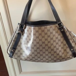 Gucci Crystal Coated Canvas shoulder bag